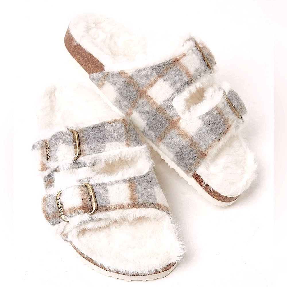 Fat Face Fluffy Slippers